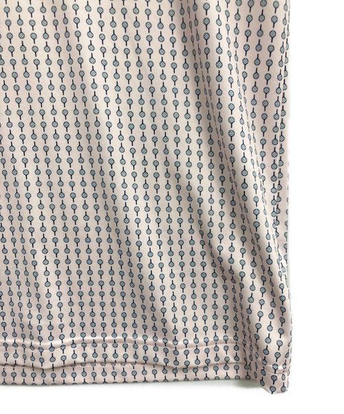 LACOSTE（ラコステ）LACOSTE (ラコステ) ミニマム総柄プリントゴルフポロシャツ ピンク サイズ:Sの古着・服飾アイテム