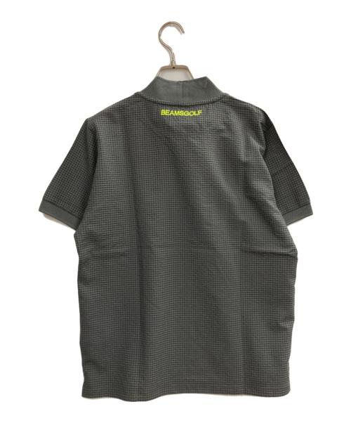 BEAMS GOLF（ビームスゴルフ）BEAMS GOLF (ビームスゴルフ) ドットエア（Ｒ）メッシュ モックネックシャツ グレー サイズ:Sの古着・服飾アイテム