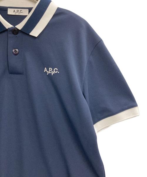 A.P.C. GOLF（アーペーセーゴルフ）A.P.C. GOLF (アーペーセーゴルフ) ポロシャツ ネイビー サイズ:Mの古着・服飾アイテム
