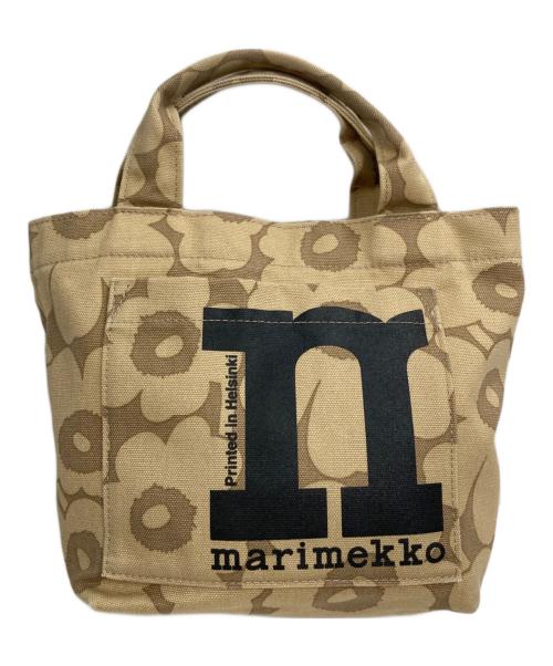 marimekko（マリメッコ）marimekko (マリメッコ) Mono Mini Tote Unikko ブラウンの古着・服飾アイテム