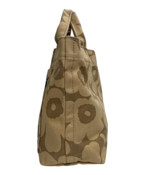 marimekko（マリメッコ）marimekko (マリメッコ) Mono Mini Tote Unikko ブラウンの古着・服飾アイテム