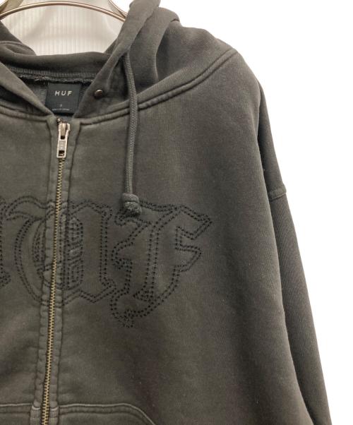 HUF（ハフ）HUF (ハフ) STUDDED HOODIE ブラック サイズ:Sの古着・服飾アイテム