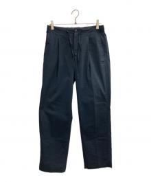 Comm.arch（コム・アーチ）の古着「Crepe Weave Sucker Trousers」｜ネイビー