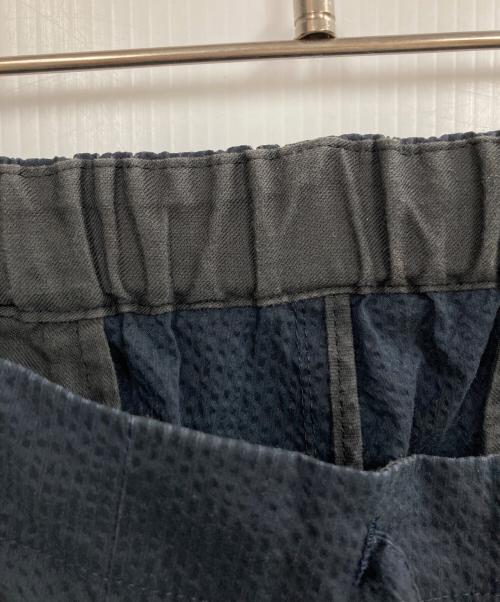 Comm.arch（コム・アーチ）COMM.ARCH (コム・アーチ) Crepe Weave Sucker Trousers ネイビー サイズ:3の古着・服飾アイテム