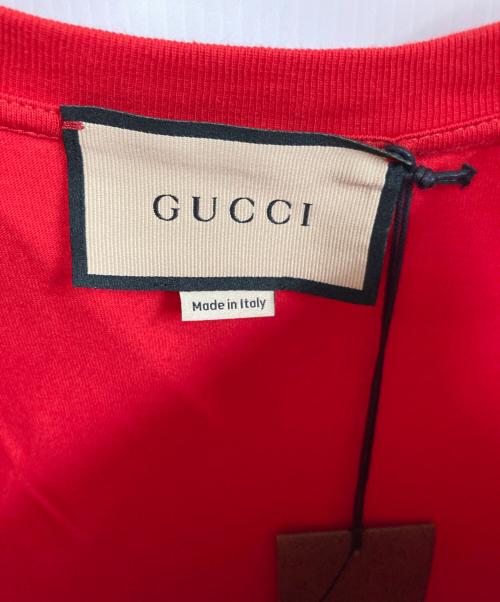 GUCCI（グッチ）GUCCI (グッチ) リップスティックTシャツ レッド サイズ:XXSの古着・服飾アイテム