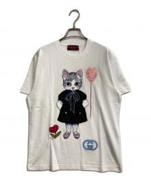 GUCCI（グッチ）の古着「コットンジャージーTシャツ」｜ホワイト