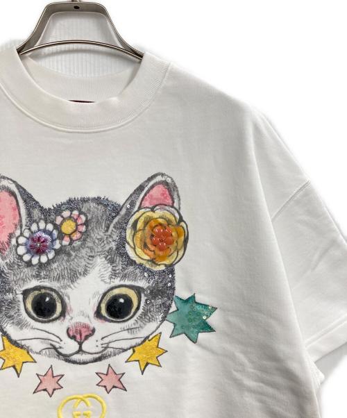 GUCCI（グッチ）GUCCI (グッチ) クロップドスウェットTシャツ ホワイト サイズ:XXS 未使用品の古着・服飾アイテム