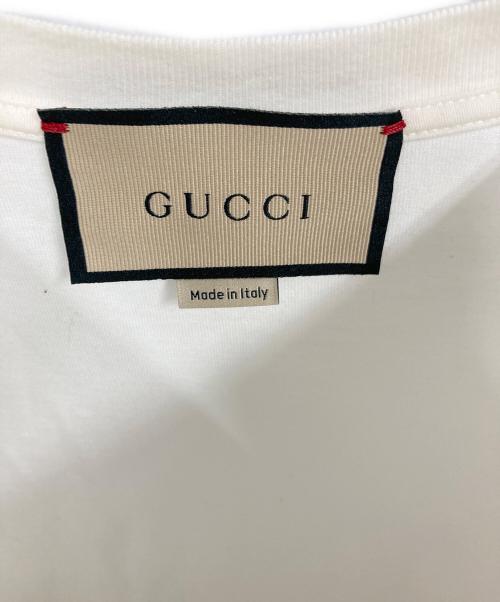 GUCCI（グッチ）GUCCI (グッチ) Logo Bunny Print Cotton Jersey T-Shirt ホワイト サイズ:XXSの古着・服飾アイテム