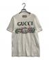 GUCCI（グッチ）の古着「Logo Bunny Print Cotton Jersey T-Shirt」｜ホワイト