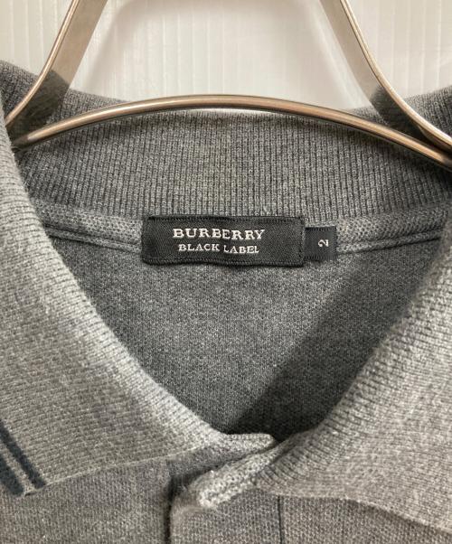 BURBERRY BLACK LABEL（バーバリーブラックレーベル）BURBERRY BLACK LABEL (バーバリーブラックレーベル) ポロシャツ ブラック サイズ:２の古着・服飾アイテム