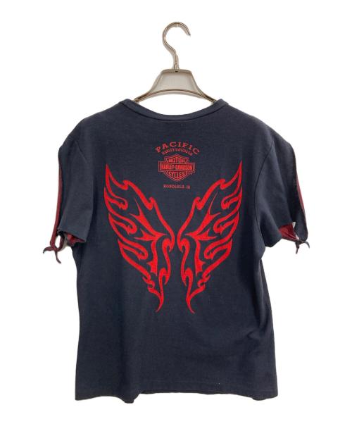 HARLEY-DAVIDSON（ハーレーダビッドソン）HARLEY-DAVIDSON (ハーレーダビッドソン) プリントTシャツ ブラック サイズ:Lの古着・服飾アイテム