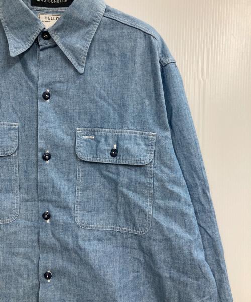 MADISON BLUE（マディソンブルー）MADISON BLUE (マディソンブルー) hamption chambray shirt ブルー サイズ:01の古着・服飾アイテム