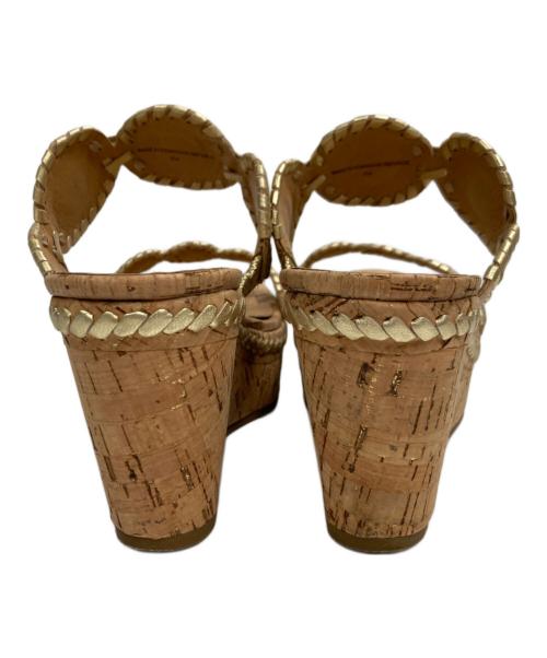 Jack Rogers（ジャックロジャース）Jack Rogers (ジャックロジャース) JACK ROGERS LAUREN MID WEDGE ベージュ サイズ:7Mの古着・服飾アイテム