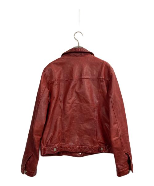 GAP（ギャップ）GAP (ギャップ) レザージャケット レッド サイズ:Lの古着・服飾アイテム
