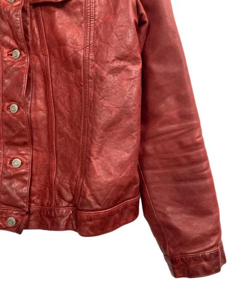 GAP（ギャップ）GAP (ギャップ) レザージャケット レッド サイズ:Lの古着・服飾アイテム
