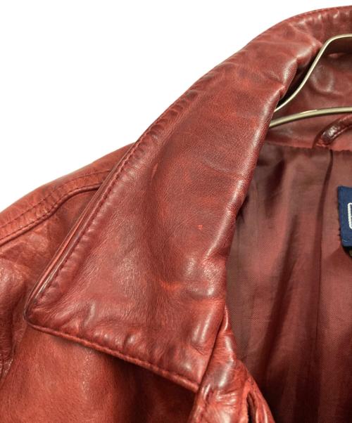 GAP（ギャップ）GAP (ギャップ) レザージャケット レッド サイズ:Lの古着・服飾アイテム