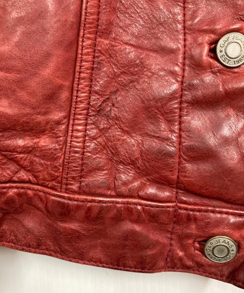 GAP（ギャップ）GAP (ギャップ) レザージャケット レッド サイズ:Lの古着・服飾アイテム