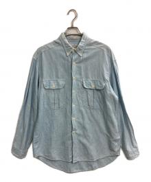 LEVI'S DIAMOND LABEL（リーバイスダイヤモンドレーベル）の古着「コットンリネンシャツ」｜スカイブルー