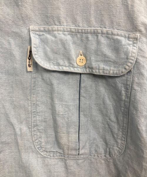 LEVI'S DIAMOND LABEL（リーバイスダイヤモンドレーベル）LEVI'S DIAMOND LABEL (リーバイスダイヤモンドレーベル) コットンリネンシャツ スカイブルー サイズ:Sの古着・服飾アイテム