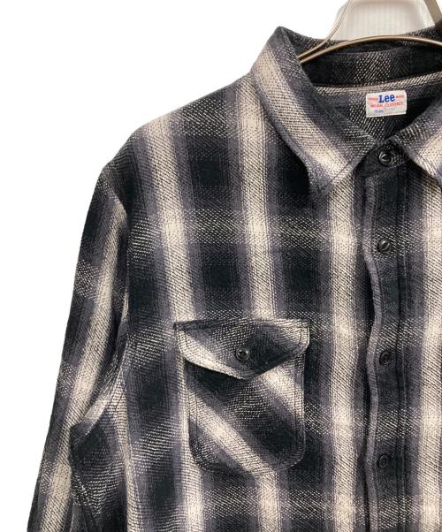 LEE（リー）LEE (リー) ネルワークシャツ オンブレチェック ブラック サイズ:XLの古着・服飾アイテム