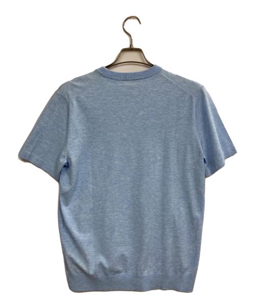 theory（セオリー）theory (セオリー) 半袖ニット スカイブルー サイズ:Sの古着・服飾アイテム