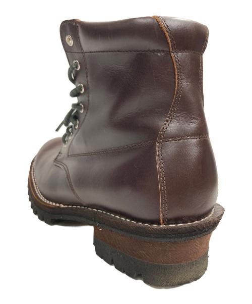 SLOW WEAR LION（スローウェアライオン）SLOW WEAR LION (スローウェアライオン) レザーワークブーツ ブラウン サイズ:8Eの古着・服飾アイテム