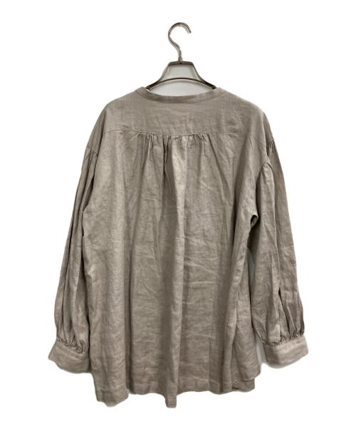 08MAB（ゼロハチマブ）08MAB (ゼロハチマブ) リネンシャツブラウス ベージュ サイズ:FREEの古着・服飾アイテム