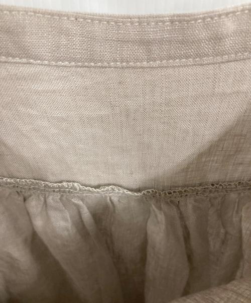 08MAB（ゼロハチマブ）08MAB (ゼロハチマブ) リネンシャツブラウス ベージュ サイズ:FREEの古着・服飾アイテム