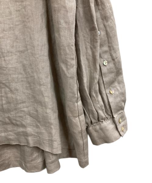 08MAB（ゼロハチマブ）08MAB (ゼロハチマブ) リネンシャツブラウス ベージュ サイズ:FREEの古着・服飾アイテム