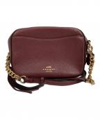 COACHコーチ）の古着「カメラチェーンショルダーバッグ」｜バーガンディー
