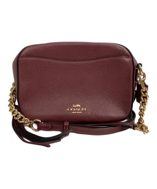 COACH（コーチ）COACH (コーチ) カメラチェーンショルダーバッグ バーガンディーの古着・服飾アイテム