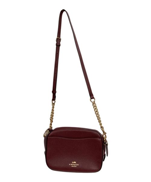 COACH（コーチ）COACH (コーチ) カメラチェーンショルダーバッグ バーガンディーの古着・服飾アイテム