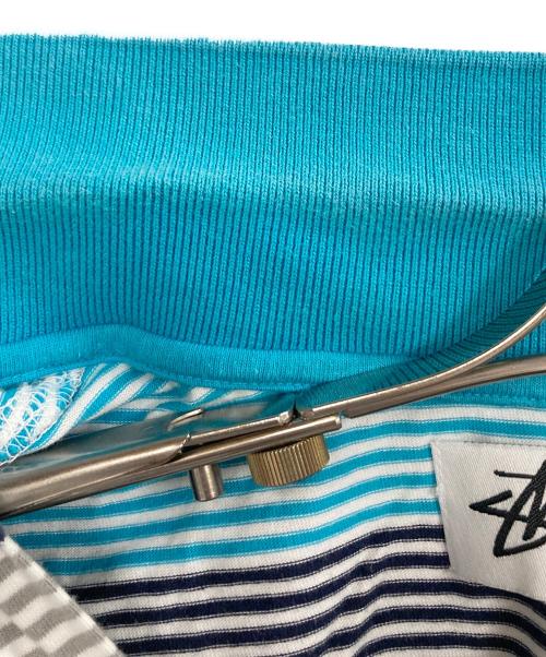 stussy（ステューシー）stussy (ステューシー) ポロシャツ スカイブルー サイズ:Mの古着・服飾アイテム