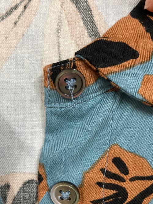 PICKUP（ピックアップ）PICKUP (ピックアップ) 花柄ワンピース ブルー サイズ:Mの古着・服飾アイテム