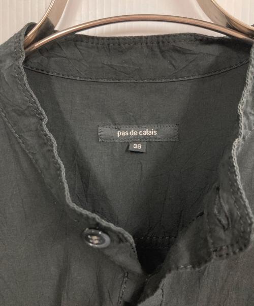 pas de calais（パドカレ）pas de calais (パドカレ) シワ加工ワンピース ブラック サイズ:36の古着・服飾アイテム