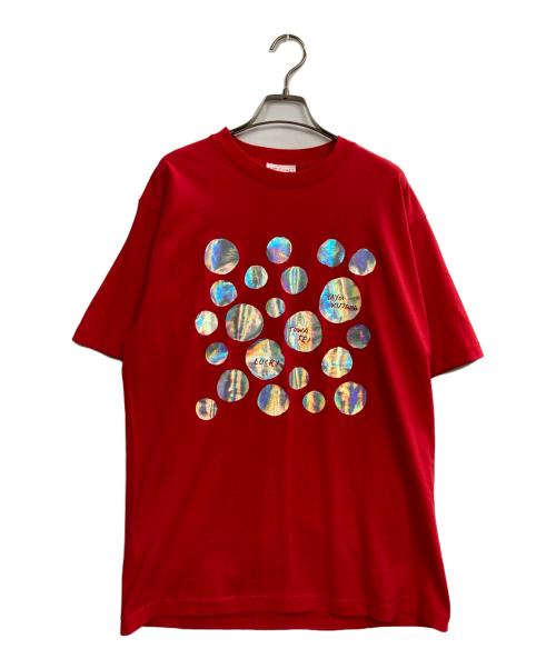 yayoi kusama（ヤヨイクサマ）YAYOI KUSAMA (ヤヨイクサマ) TOWATEI Tシャツ レッド サイズ:Lの古着・服飾アイテム