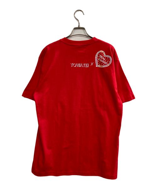 yayoi kusama（ヤヨイクサマ）YAYOI KUSAMA (ヤヨイクサマ) TOWATEI Tシャツ レッド サイズ:Lの古着・服飾アイテム
