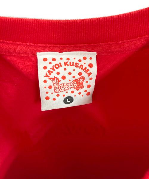 yayoi kusama（ヤヨイクサマ）YAYOI KUSAMA (ヤヨイクサマ) TOWATEI Tシャツ レッド サイズ:Lの古着・服飾アイテム