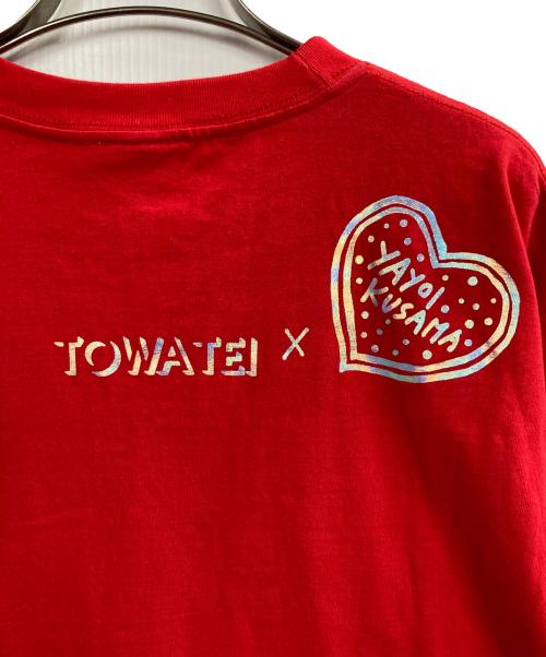 yayoi kusama（ヤヨイクサマ）YAYOI KUSAMA (ヤヨイクサマ) TOWATEI Tシャツ レッド サイズ:Lの古着・服飾アイテム