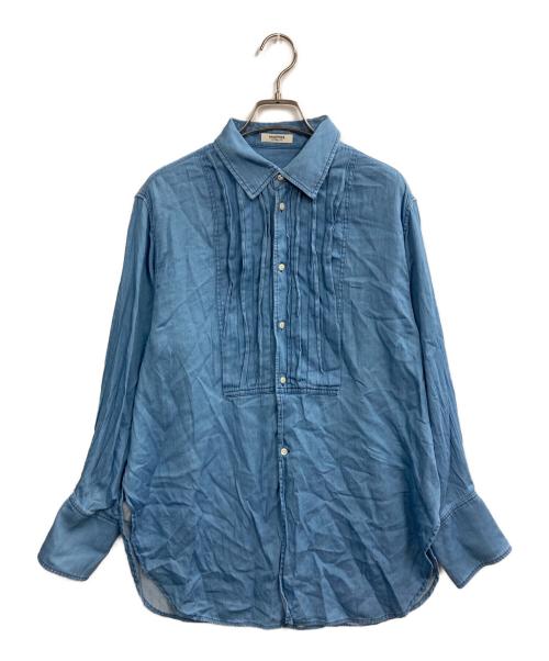 MACPHEE（マカフィー）MACPHEE (マカフィー) ライトデニムチュニックシャツ インディゴ サイズ:36の古着・服飾アイテム