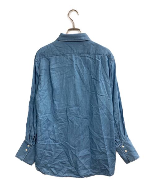 MACPHEE（マカフィー）MACPHEE (マカフィー) ライトデニムチュニックシャツ インディゴ サイズ:36の古着・服飾アイテム