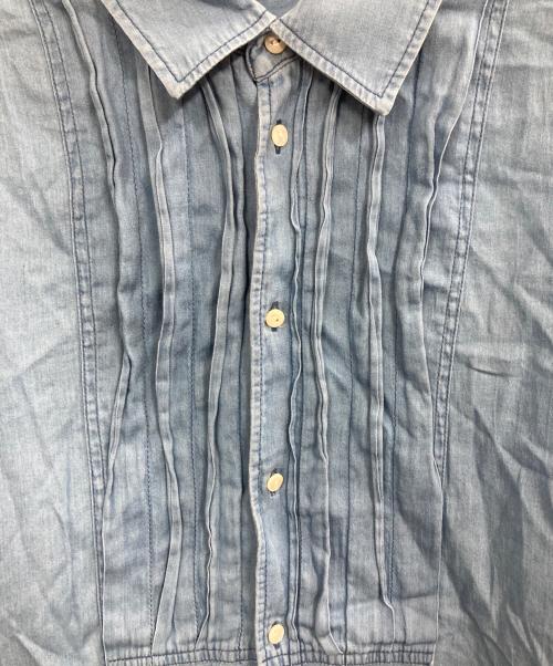 MACPHEE（マカフィー）MACPHEE (マカフィー) ライトデニムチュニックシャツ インディゴ サイズ:36の古着・服飾アイテム