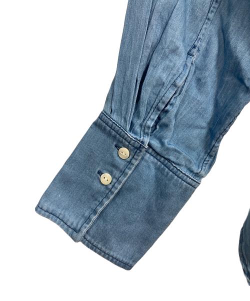 MACPHEE（マカフィー）MACPHEE (マカフィー) ライトデニムチュニックシャツ インディゴ サイズ:36の古着・服飾アイテム