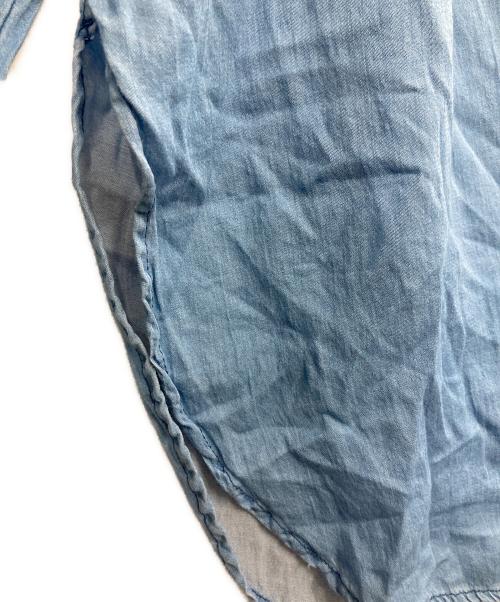 MACPHEE（マカフィー）MACPHEE (マカフィー) ライトデニムチュニックシャツ インディゴ サイズ:36の古着・服飾アイテム