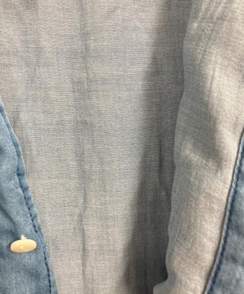 MACPHEE（マカフィー）MACPHEE (マカフィー) ライトデニムチュニックシャツ インディゴ サイズ:36の古着・服飾アイテム