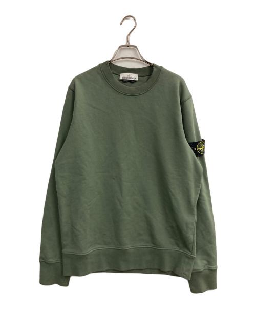 STONE ISLAND（ストーンアイランド）STONE ISLAND (ストーンアイランド) Crewneck Sweatshirt オリーブ サイズ:Mの古着・服飾アイテム
