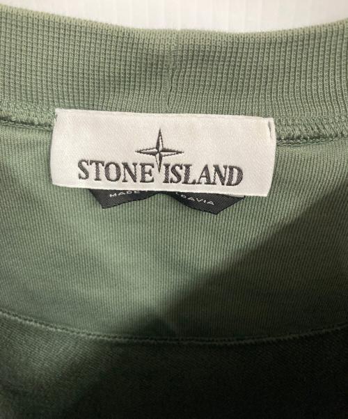 STONE ISLAND（ストーンアイランド）STONE ISLAND (ストーンアイランド) Crewneck Sweatshirt オリーブ サイズ:Mの古着・服飾アイテム