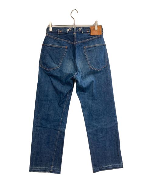 BOWERY BLUE MAKERS（バワリーブルーメーカーズ）BOWERY BLUE MAKERS (バワリーブルーメーカーズ) ボタンフライデニムパンツ ネイビー サイズ:W28の古着・服飾アイテム