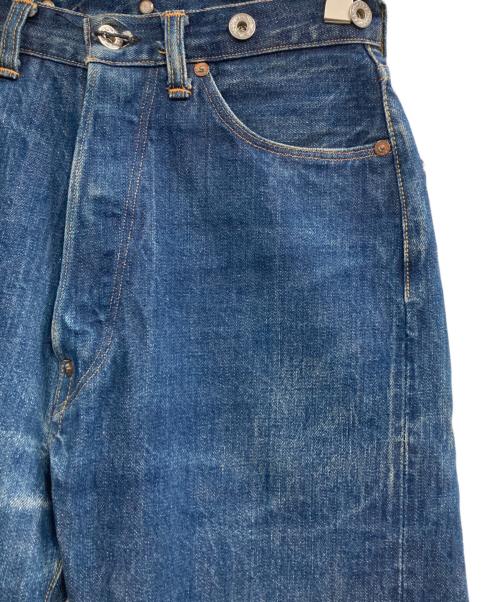 BOWERY BLUE MAKERS（バワリーブルーメーカーズ）BOWERY BLUE MAKERS (バワリーブルーメーカーズ) ボタンフライデニムパンツ ネイビー サイズ:W28の古着・服飾アイテム