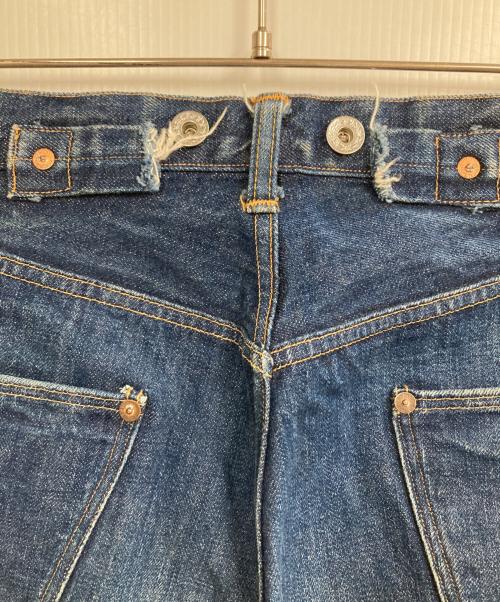 BOWERY BLUE MAKERS（バワリーブルーメーカーズ）BOWERY BLUE MAKERS (バワリーブルーメーカーズ) ボタンフライデニムパンツ ネイビー サイズ:W28の古着・服飾アイテム